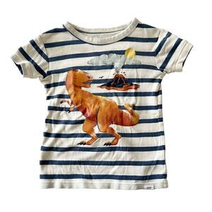 Gap Organic Cotton Short-sleeve Dinosaur T-shirt, Sz: 5